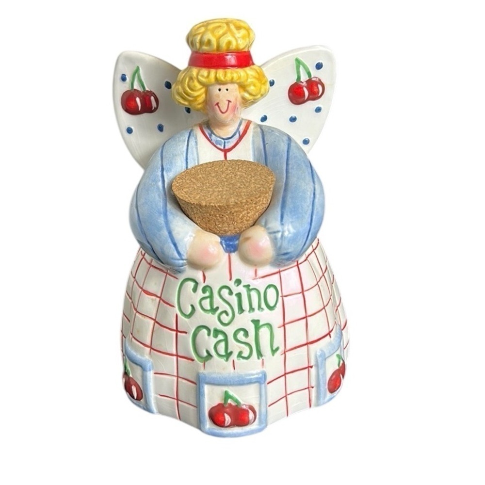 Vintage Casino Cash Ceramic Angel Bank